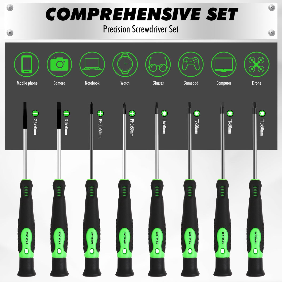 141 Piece Magnetic Screwdriver Set with Plastic Rack (141-Piece Magnetic Screwdriver Set)