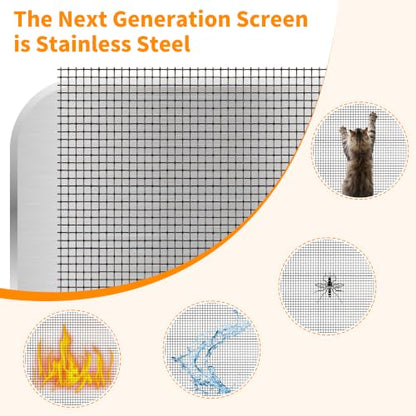 Paudao 16 Wire 18 Mesh High Definition Stainless Steel Window Screen