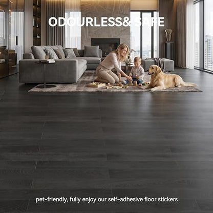 Peel and Stick Floor Tile Vinyl Wood Plank