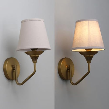 Hardwired Fabric Wall Sconces