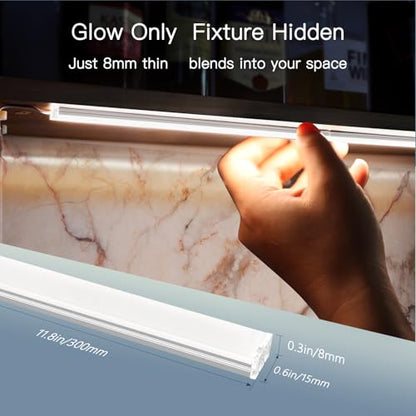 Under Cabinet LED Lighting Bars (Touch / Silver)