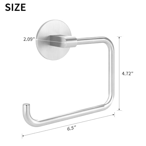 Adhesive Hand Towel Holder Brushed Nickel (Brushed Nickel)