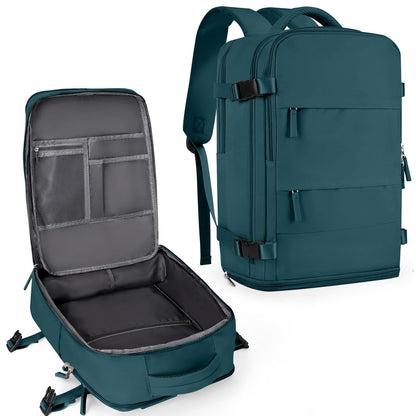 Travel Backpack For Women Men (Peacock Blue / 25 liters)