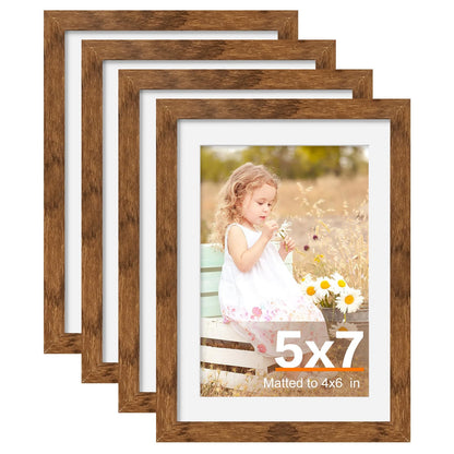 5x7 Picture Frames Brown (Brown / 5X7)