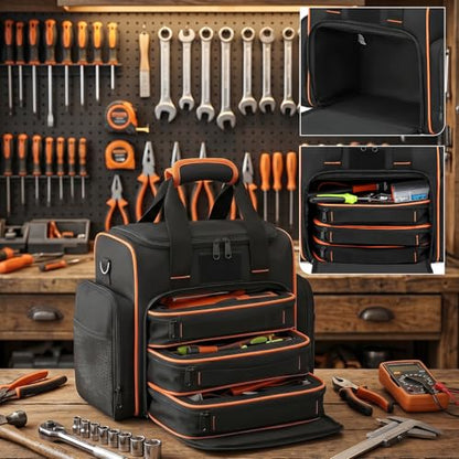 Tool Bag with 3 Removable Cases