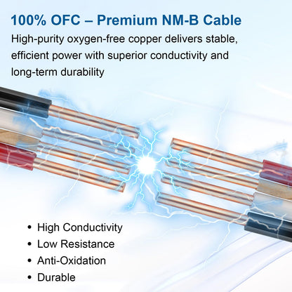 14/3 NM-B with Ground, Solid Indoor Electrical Wire, 100 FT, White (White / 14AWG/3 100FT)