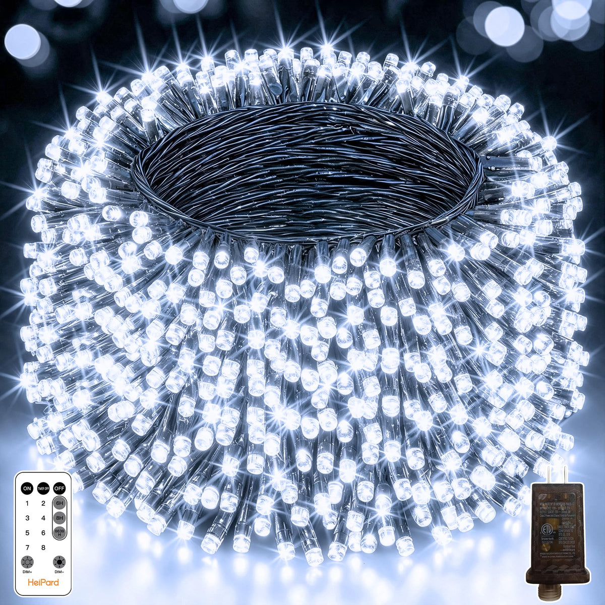 500 LED Christmas Lights Outdoor (Cool White / 500 LED)
