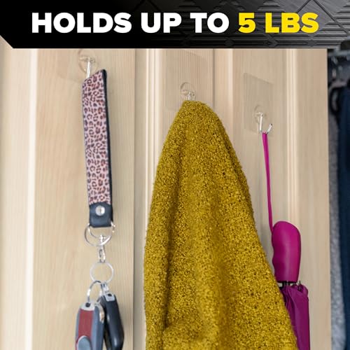 Scotch Clear Adhesive Wall Hooks