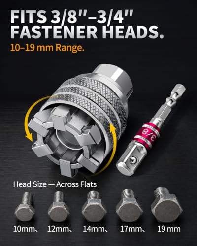 Universal Socket Wrench Adjustable Socket Drill Adapter