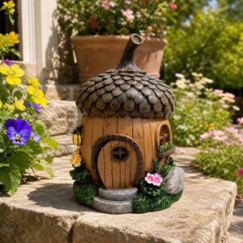 Fairy Garden House with Solar Light