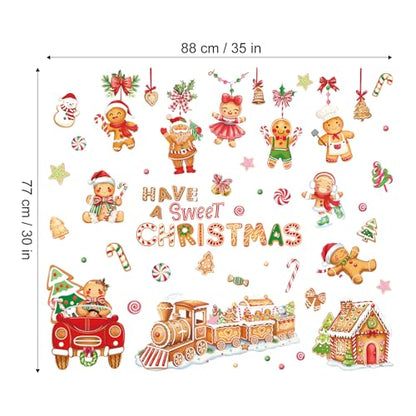 8 Sheet Thanksgiving Wall Decals Watercolor Happy Fall Maple Leaves Pumpkin Truck Room Mural Stickers for Autumn Home Party