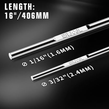 ER308L Stainless Steel TIG Filler Rod 3 (3/32")