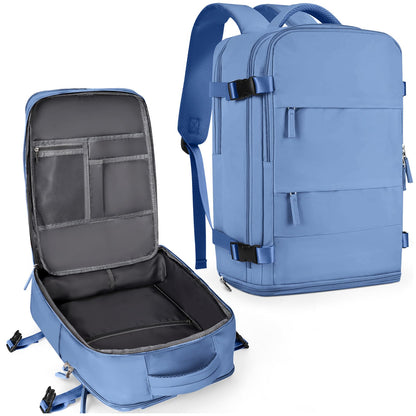 Large Travel Backpack For Women Men (Sky Blue / 30 liters)