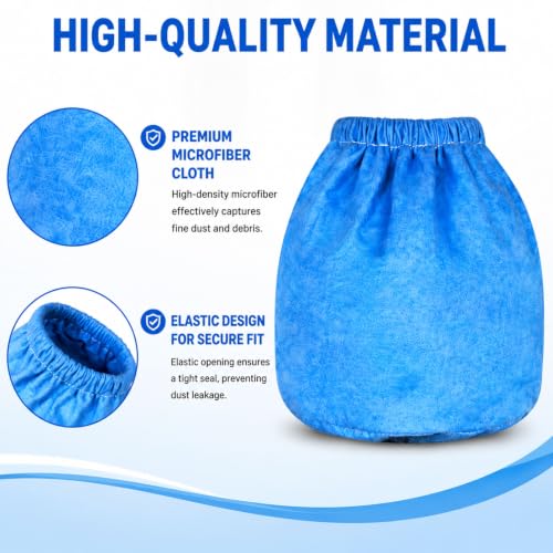 VRC2 Cloth Vacuum Filters + VFF21 Foam Filters Compatible with Vacmaster 1.5