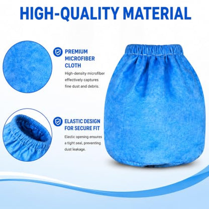 VRC2 Cloth Vacuum Filters + VFF21 Foam Filters Compatible with Vacmaster 1.5
