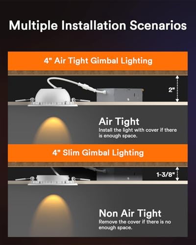 Smart Gimbal Recessed Lighting 4 Inch Pro