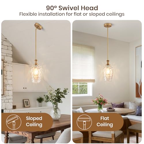 Glass Pendant Lights Kitchen Island