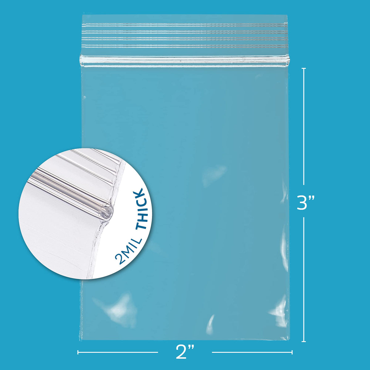 2"x3" Small Zip Bags (2" x 3")
