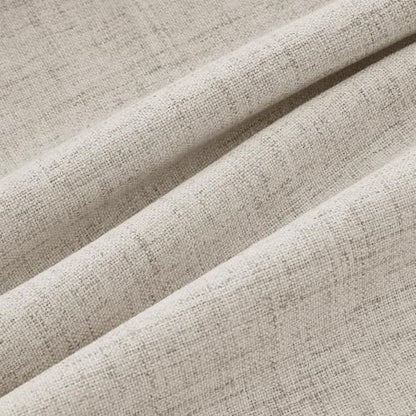 100% Blackout Linen Curtains 2 Panels Set for Bedroom Solid Luxury Decor Thermal Insulation Room Darkening Back Tab Rod Pocket Drapes for Living Room Nursery