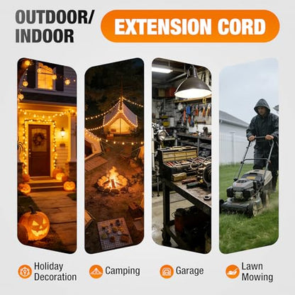 Outdoor Extension Cord 6 FT Waterproof