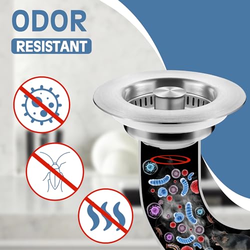 Kitchen Sink Drain Strainer and Stopper