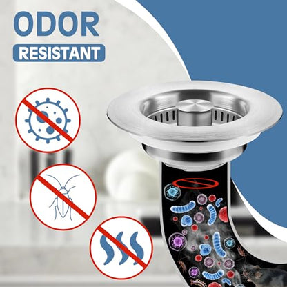 Kitchen Sink Drain Strainer and Stopper