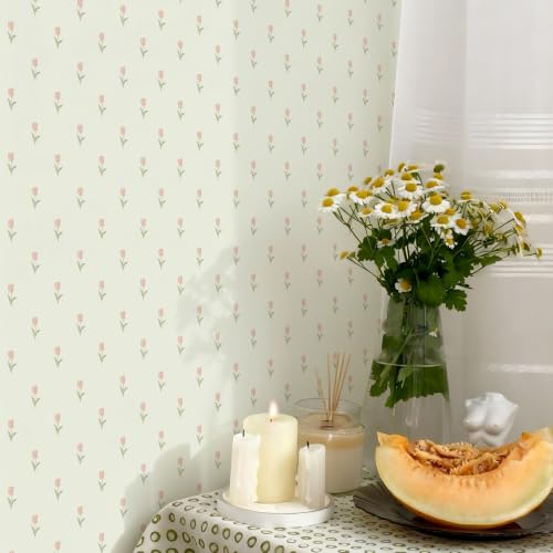 Wallpaper Peel and Stick Vintage Floral Contact Paper Removable Self Adheisve Wall Paper Renter Friendly for Cabinets Wall DIY Decor