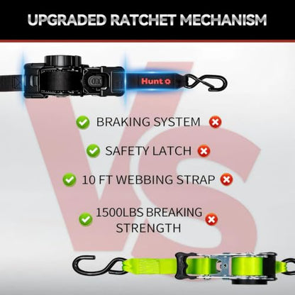 Retractable Ratchet Straps