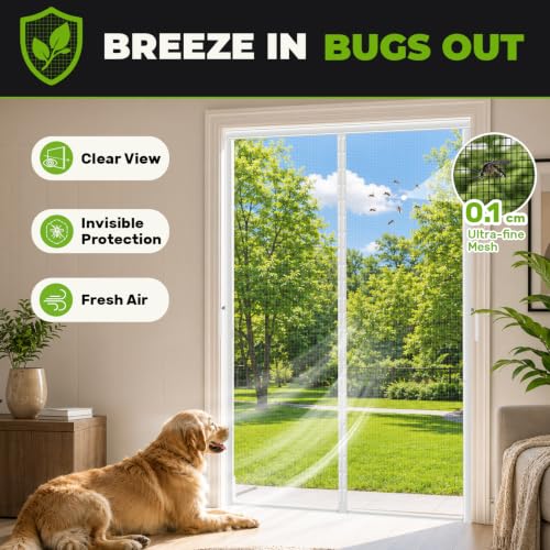 Fiberglass Magnetic Screen Door
