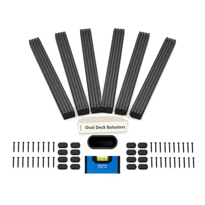 Rectangle Deck Balusters with End Caps&Stainless Steel Screws