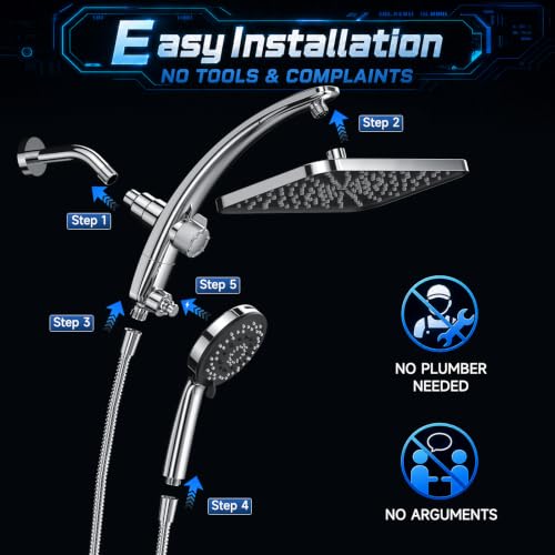 Rain Shower Head with Handheld