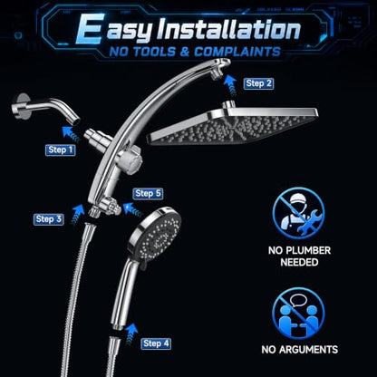 Rain Shower Head with Handheld