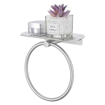 Towel Ring with Storage Shelf