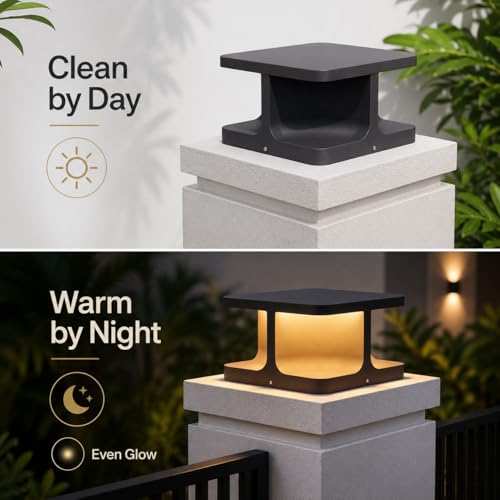 11.8" Hardwired Outdoor Post Light
