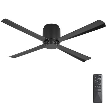 Flush Mount DC Ceiling Fan without Light