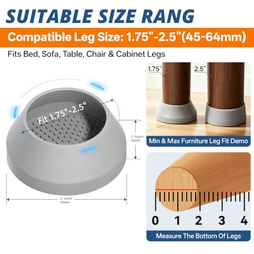 Non Slip Furniture Pads 2.5 Inch