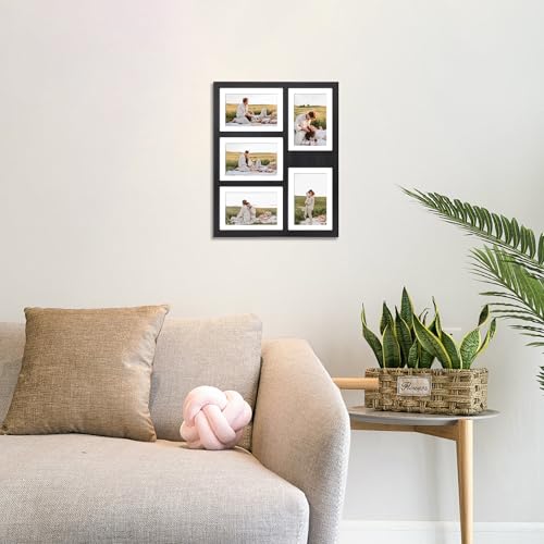 4x6 or 5x7 Picture Frames (Rustic Black / 13x16in (1Pack))