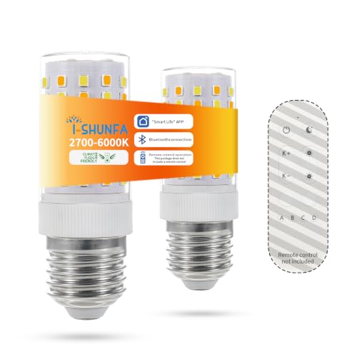 Smart E26 LED Bulbs with Remote Control and App Control