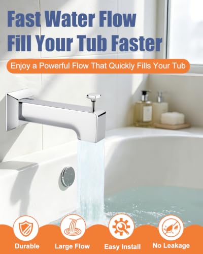 Tub Spout with Diverter (Chrome)