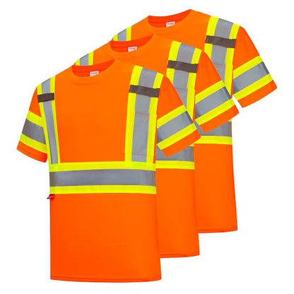 Hi Vis Short Sleeve Safety Shirts