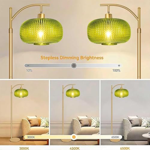 Glass Floor Lamp for Living Room