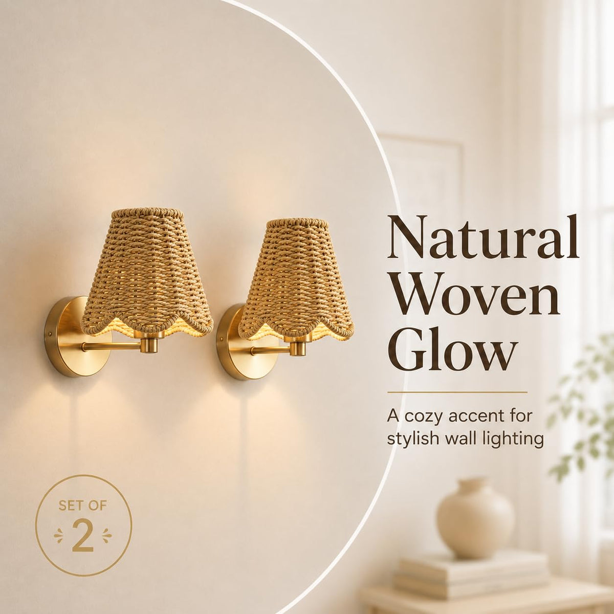 2 Pack Small Clip (Woven Paper Rope)