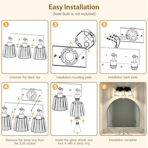 E26 Crystal Vanity Light