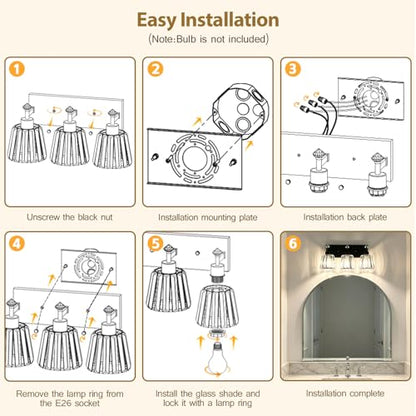E26 Crystal Vanity Light
