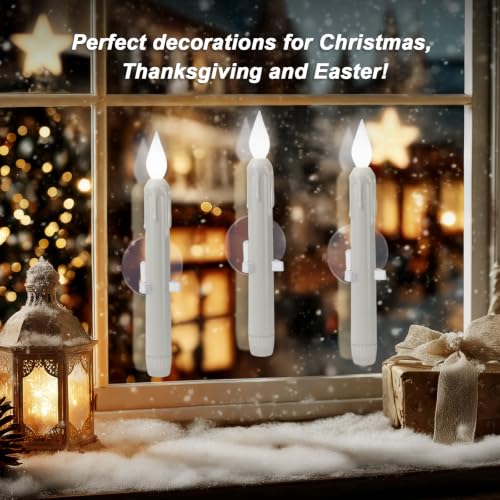 6 Pcs Sensor Dawn to Dusk Window Candles