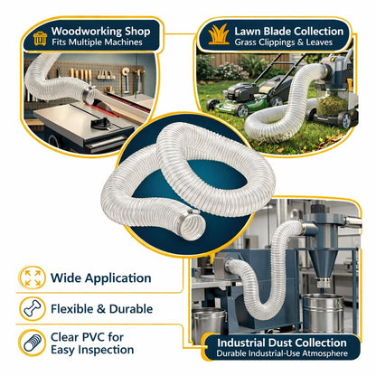 5" x 10' PVC Dust Collection Hose (5" x 10')