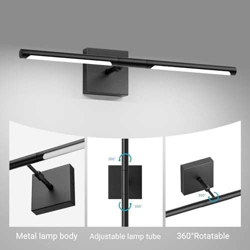 Hardwired Black Vanity Light Fixtures for Bathroom