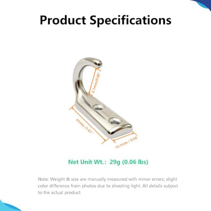 316 Stainless Steel Marine Grade Wall Mounted Utility Hooks