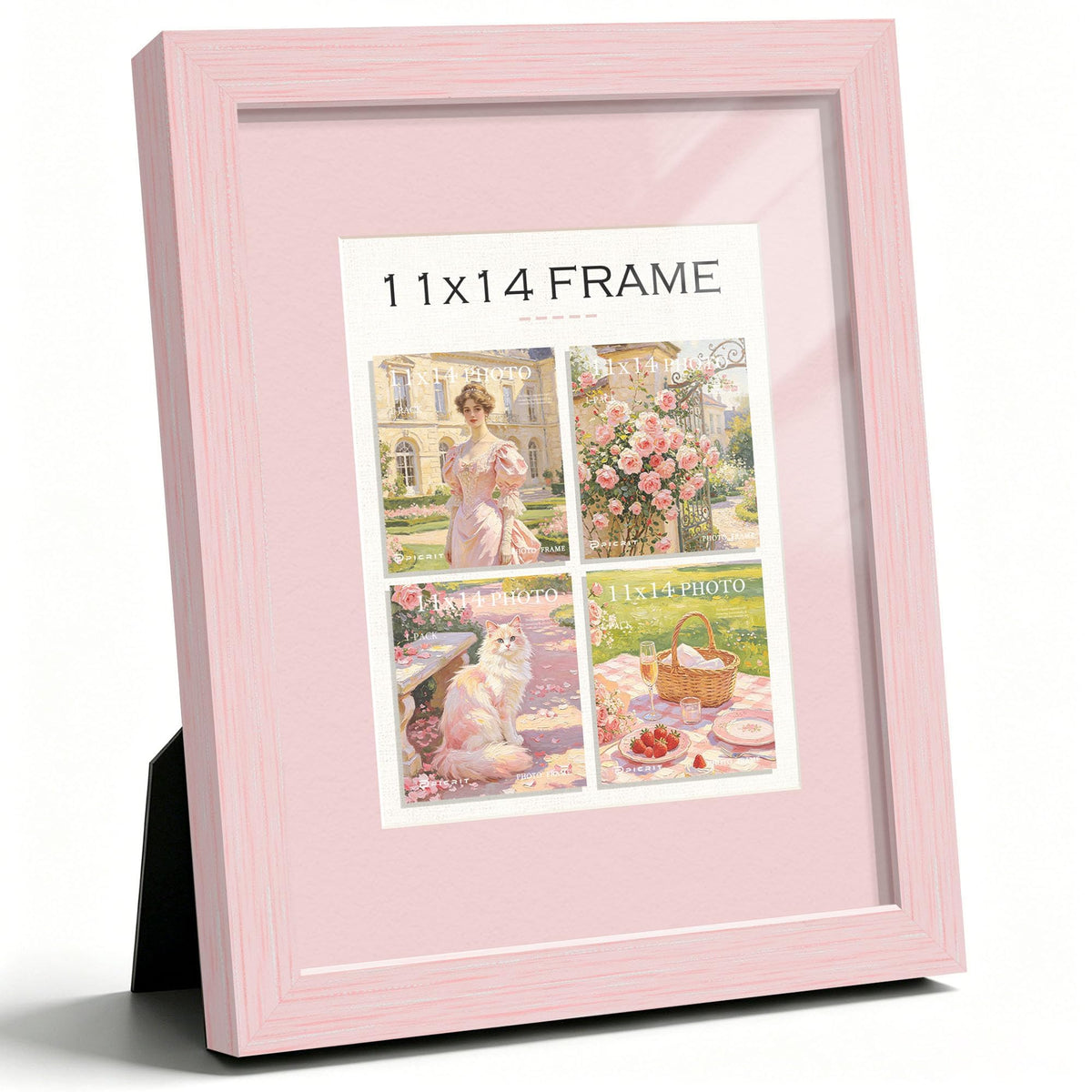 11x14 Blush Pink Picture Frame (Pink Frame Pink Mat / 11x14)