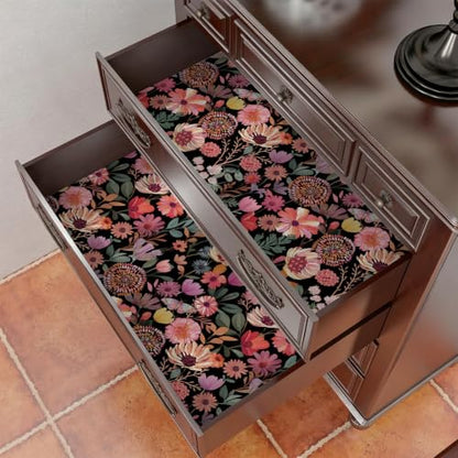 Vintage Floral Wallpaper Peel and Stick Boho Wall Paper Removable Waterproof Botanical Contact Paper for Bedroom